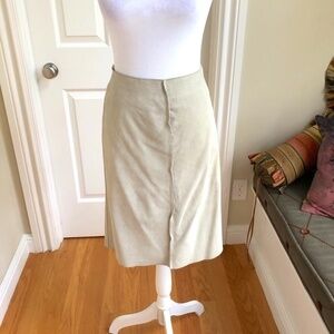 Suede Skirt Off White Stone Anne Klein (10)